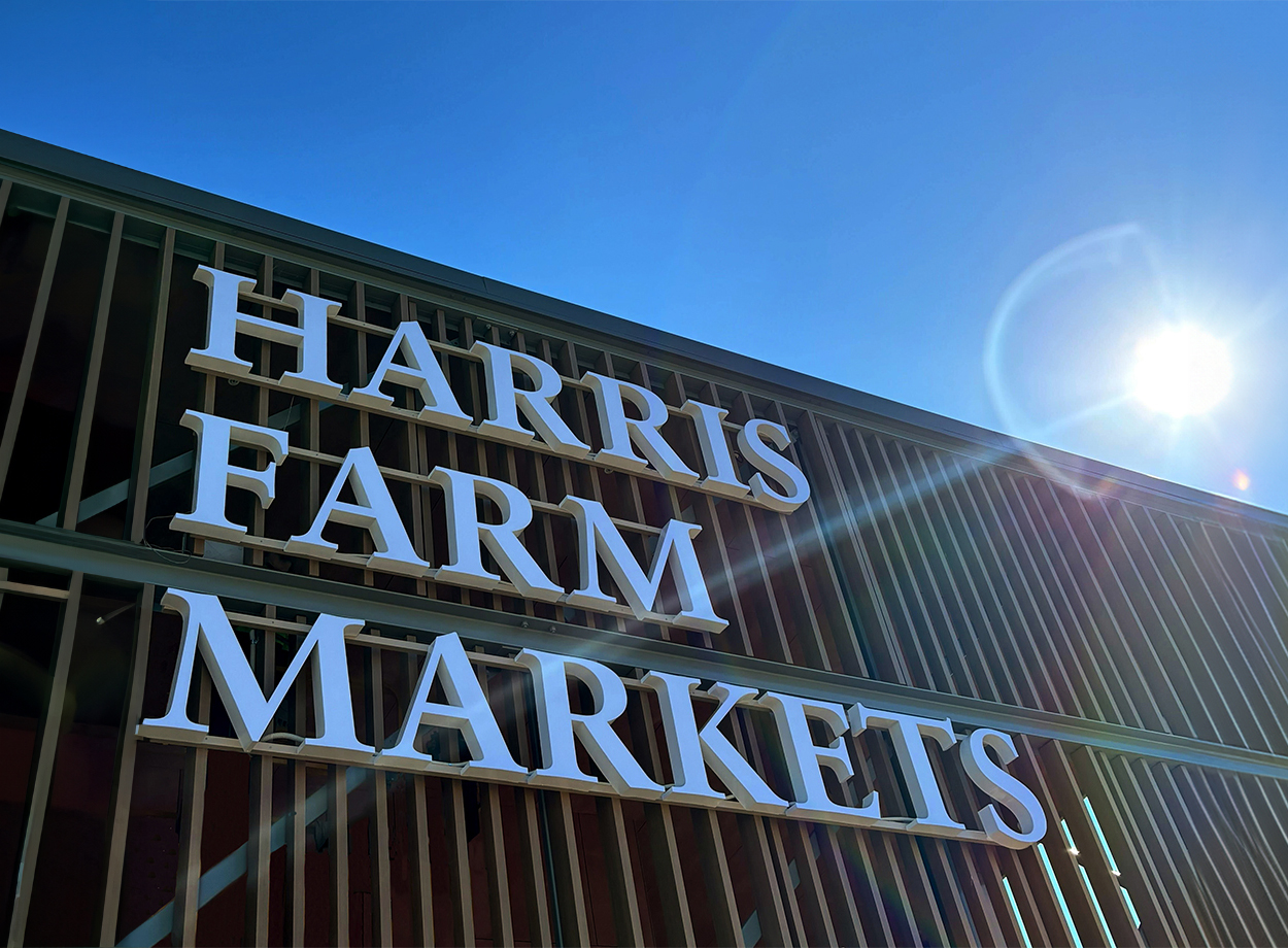 Harris Farm Markets Canberra building signage